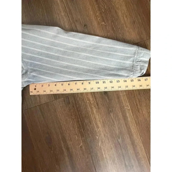 Women's Large Ivy&Main‎ Blue & White Jean Jacket - Picture 7 of 7